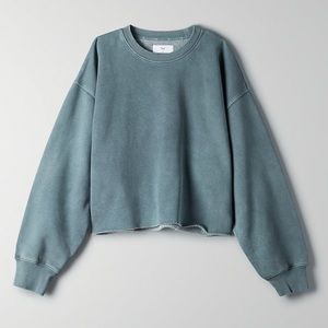 Aritzia Cozyaf Boyfriend Cropped Sweatshirt